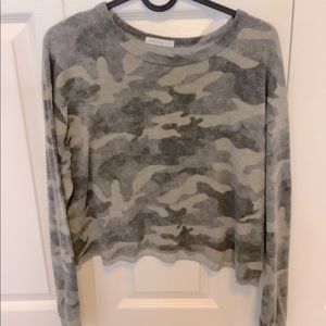 Crop Camo Sweater